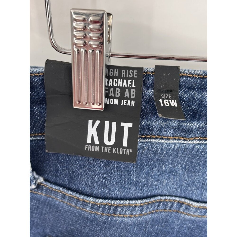 KUT FROM THE KLOTH Women's Dark Wash High Rise Rachael Mom Jean NWT 16W - Picture 5 of 7